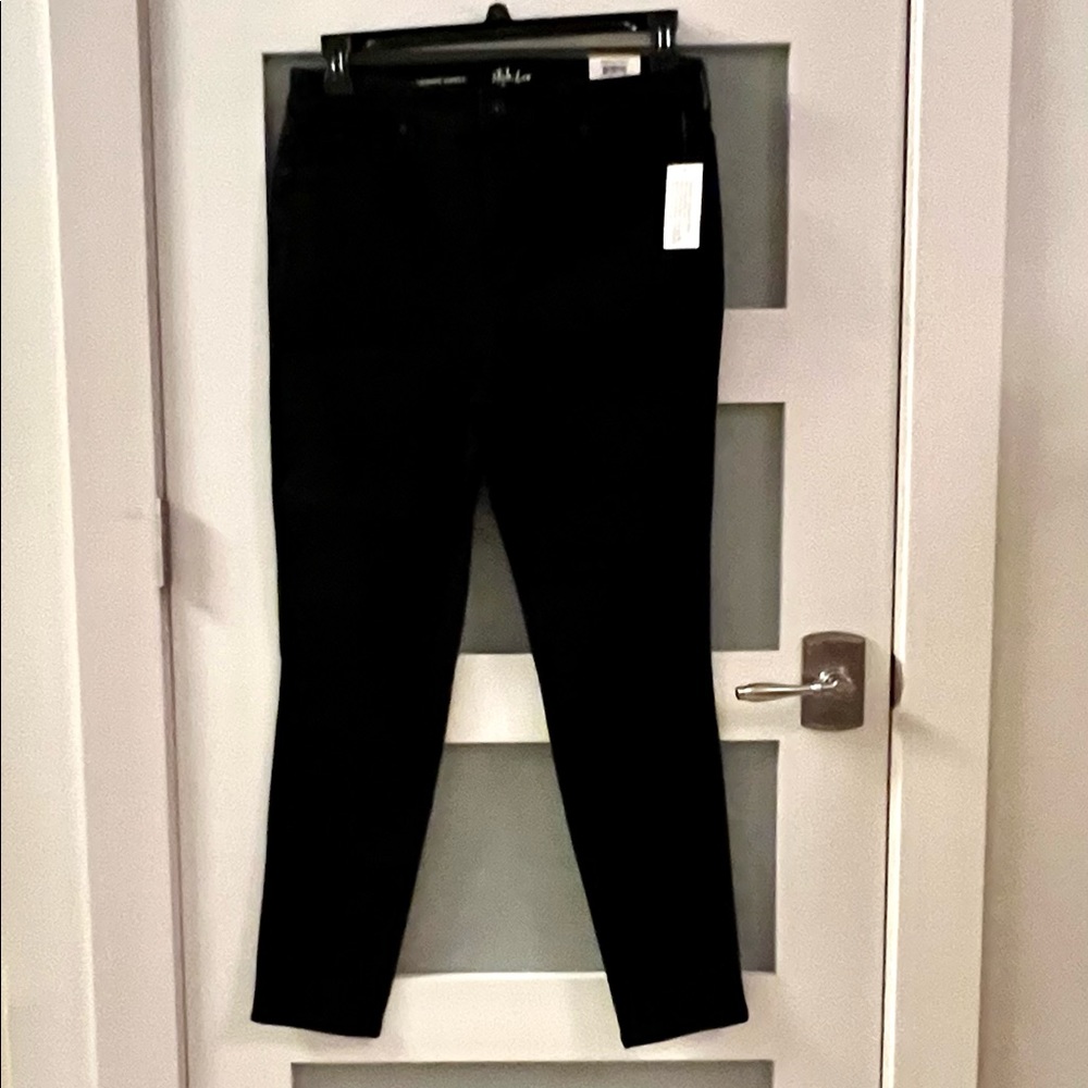 Style & Co black cotton jeans size 14
